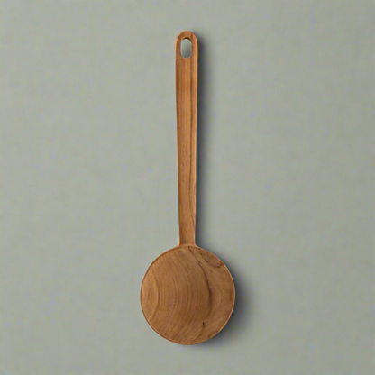 Round Teak Serving ladle - Cove Home