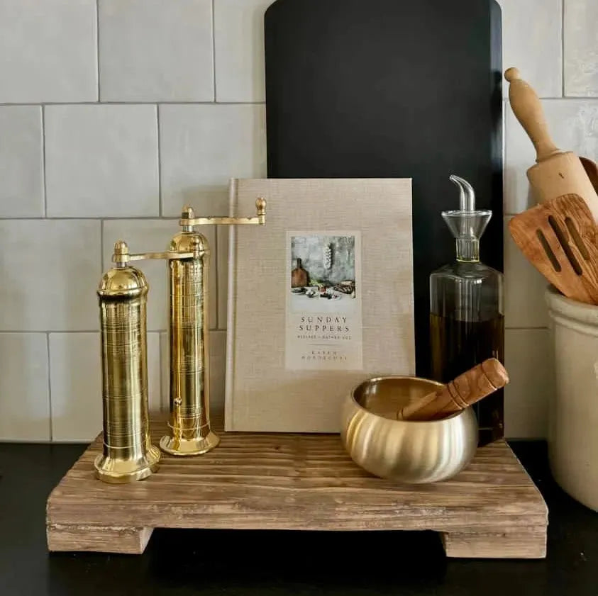 Brass Salt and Pepper Mills - Set - Cove Home