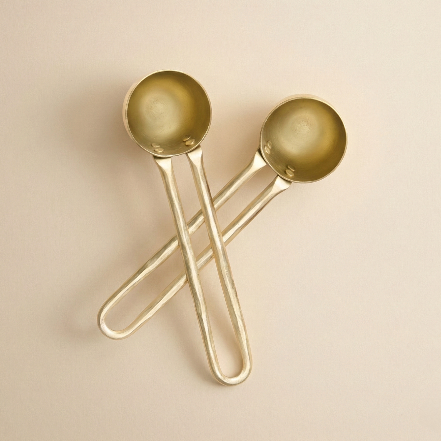 Brass Coffee Scoops - Set of 2