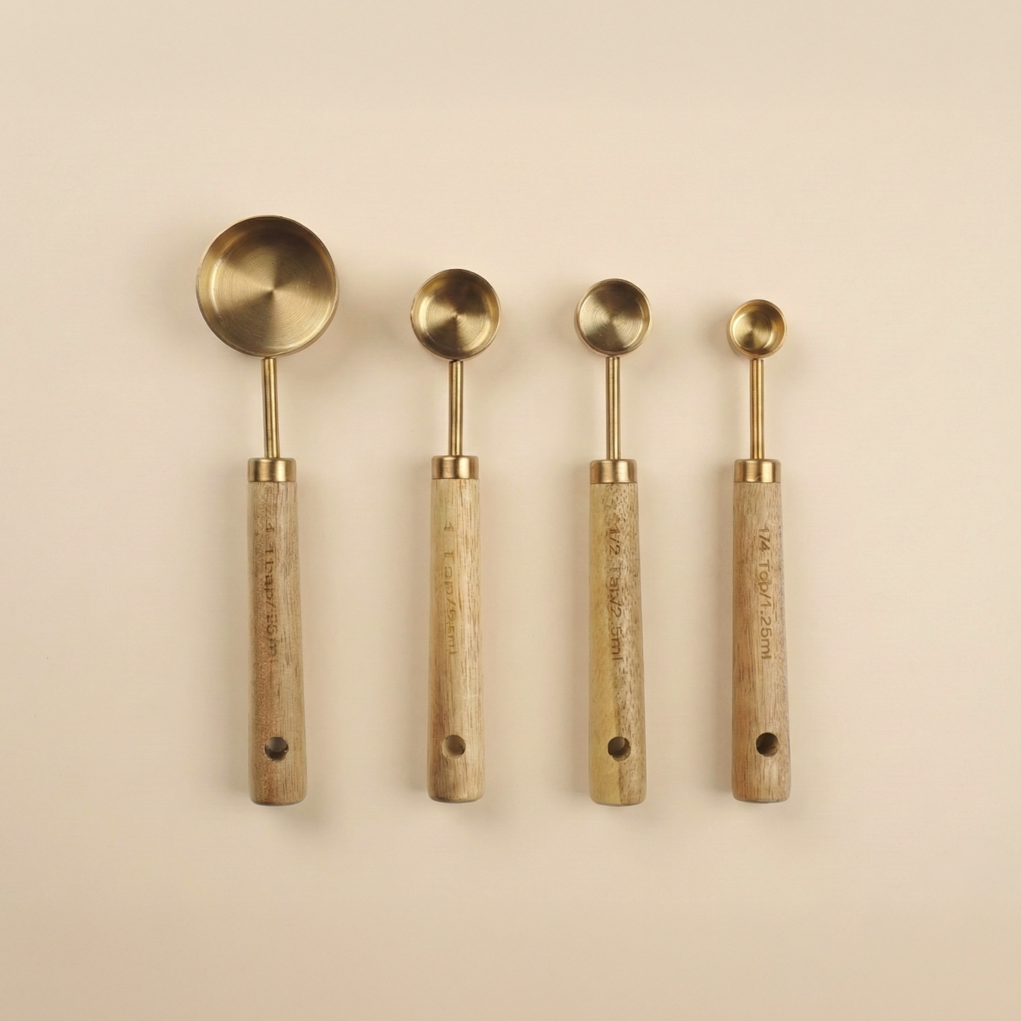 Golden Measuring Spoons Set