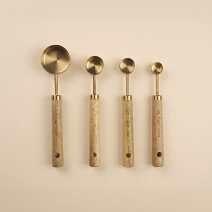 Golden Measuring Spoons Set