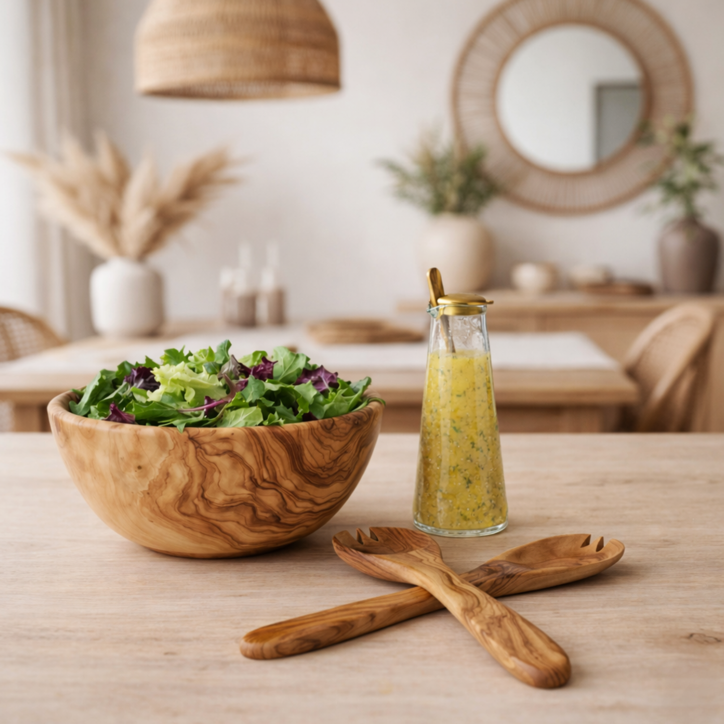 Pedestal Bowl & Salad Server Set