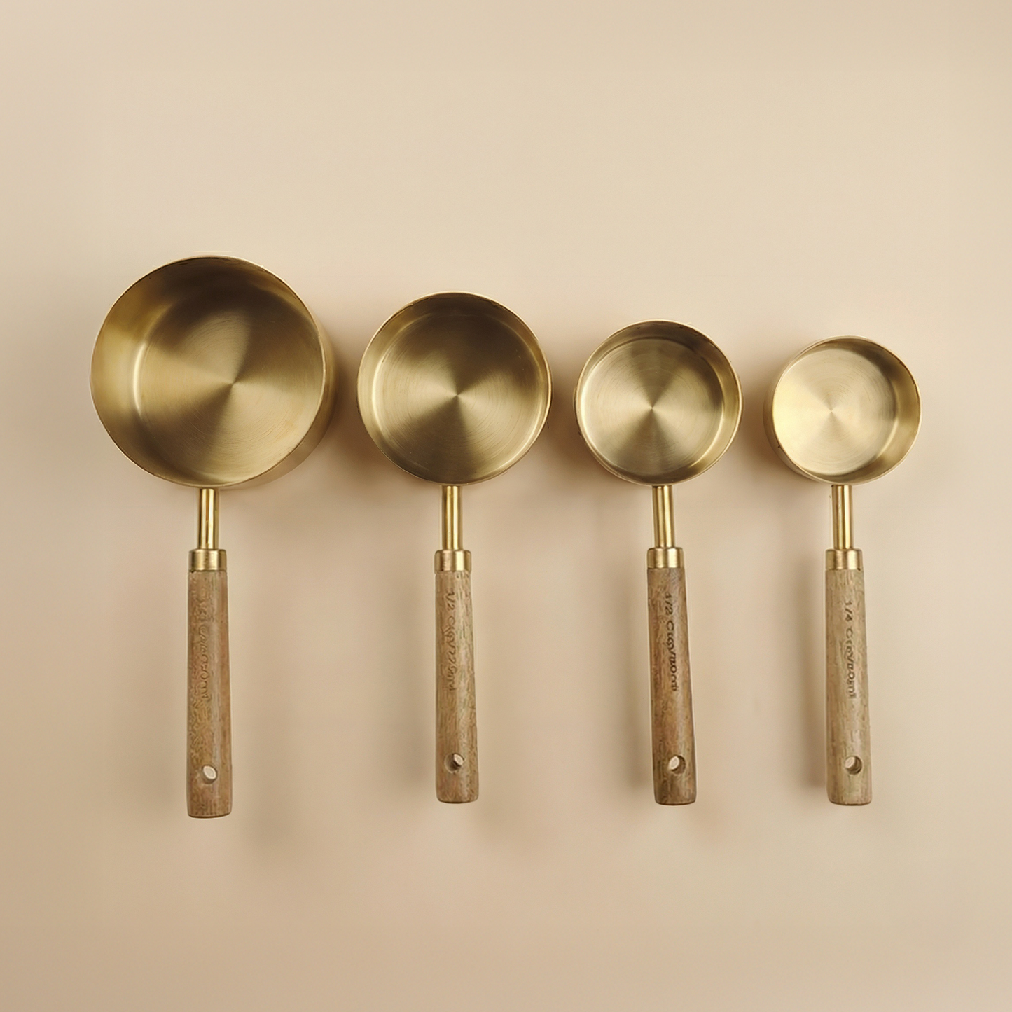 Golden Measuring Cup Set