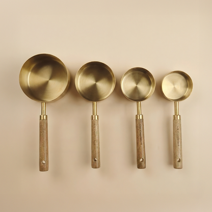 Golden Measuring Cup Set