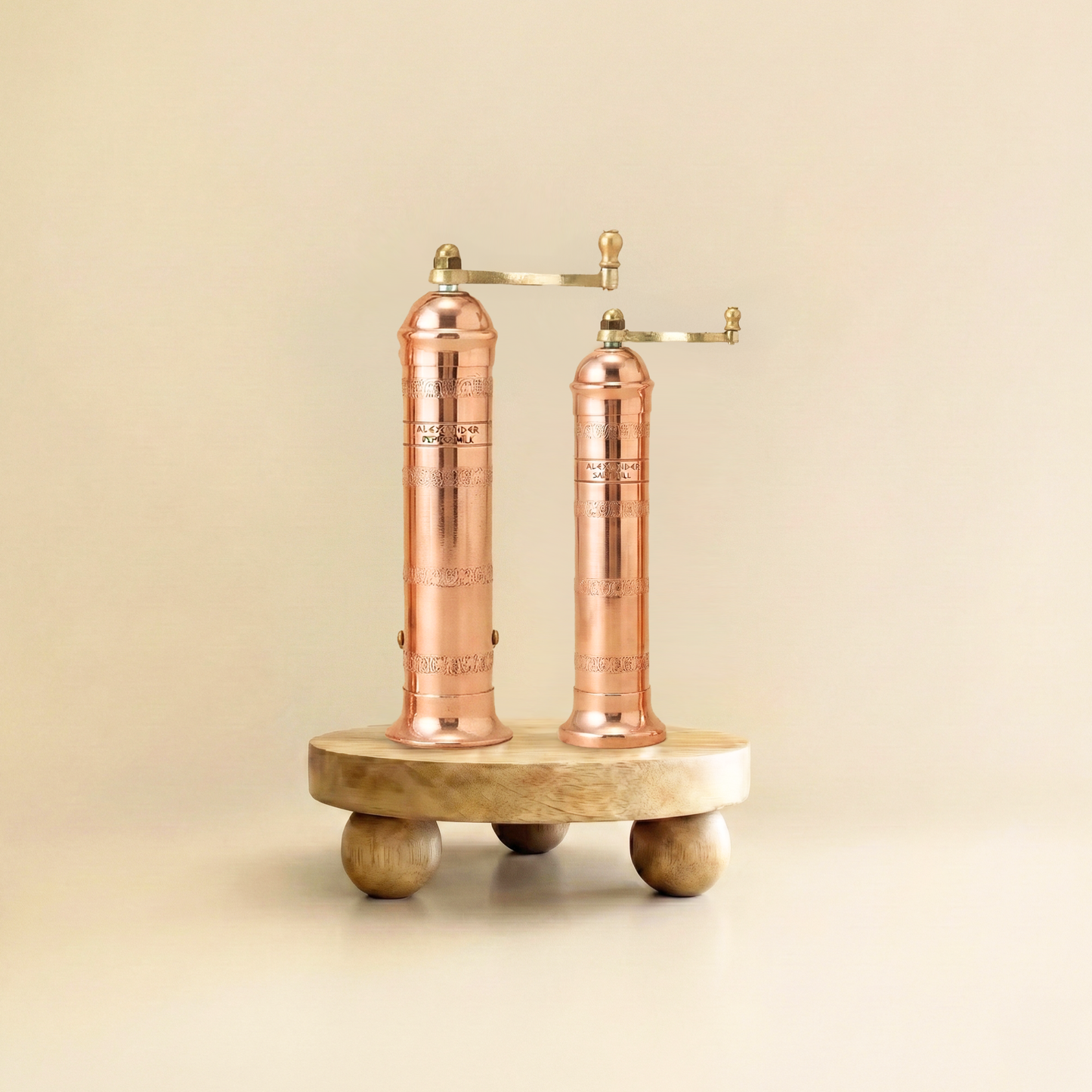 Brass & Copper Salt & Pepper Mills