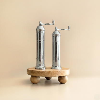 Brass & Chrome Mills Riser Set