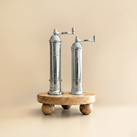 Brass & Chrome Mills Riser Set