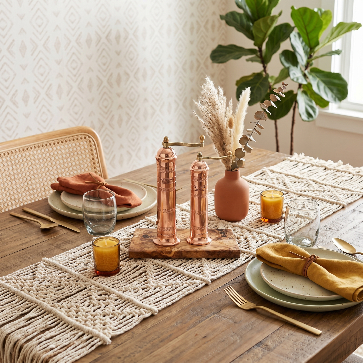 Brass & Copper Salt & Pepper Mills