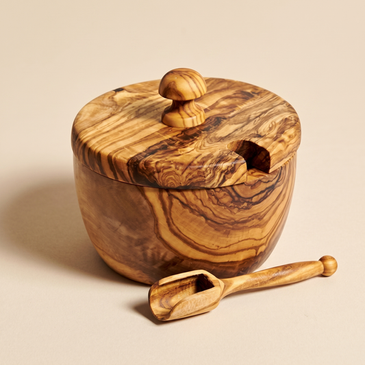 Olive Wood Sugar Bowl