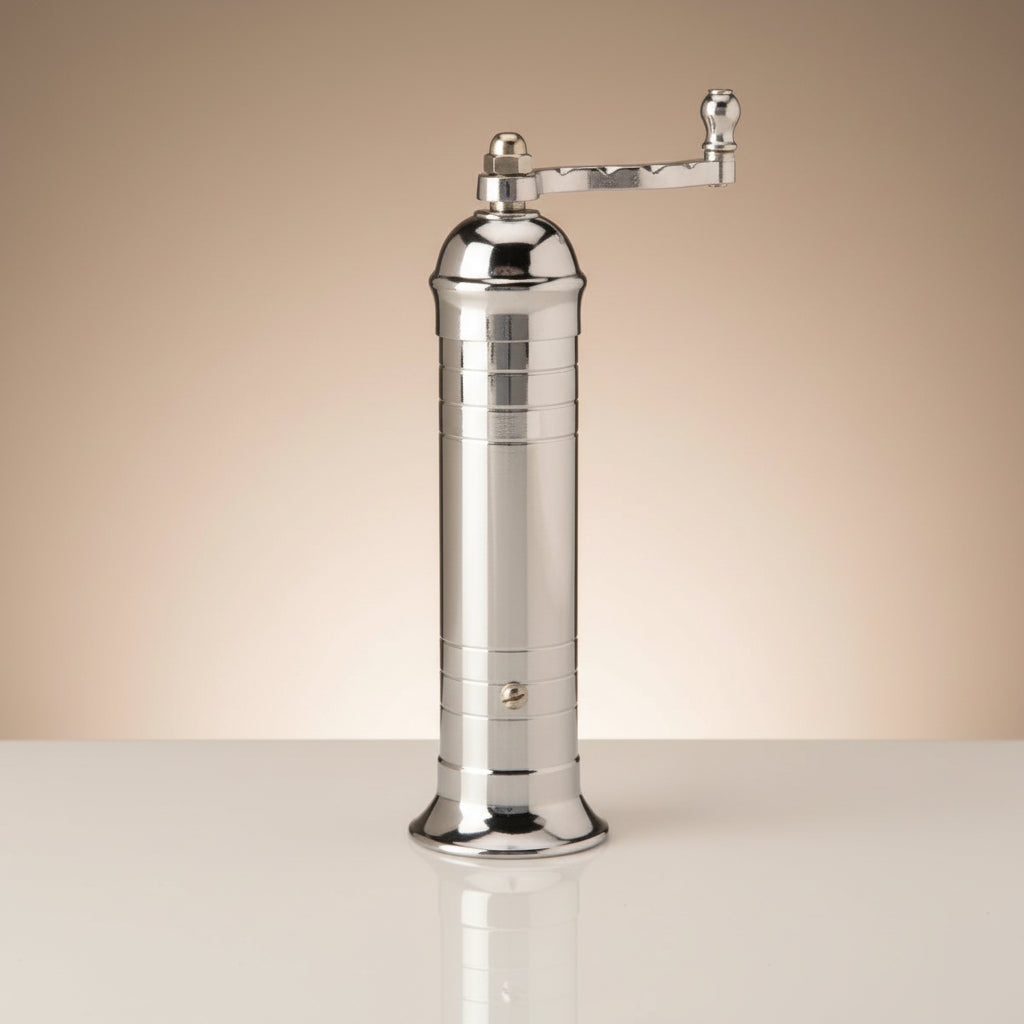 Brass & Chrome Pepper Mill