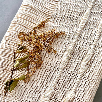 White Thread Table Runner - Cove Home