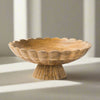 Fluted Pedestal Bowl - Natural
