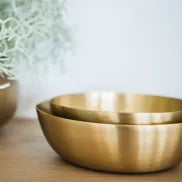 Heirloom Brass Bowls (set of 2) - Cove Home