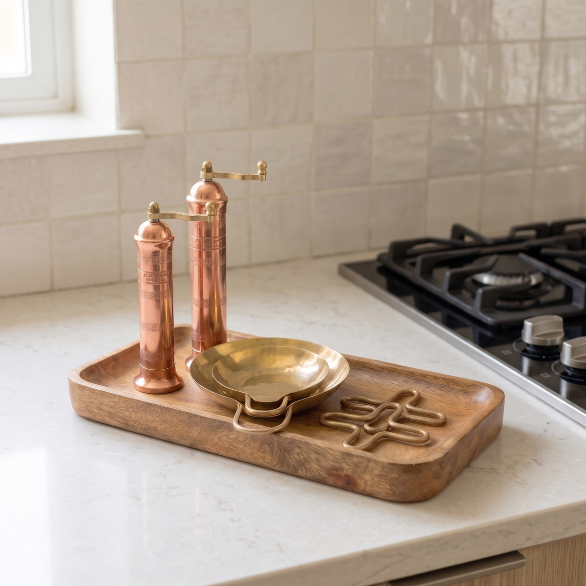 The Stovetop Set with Copper Mills