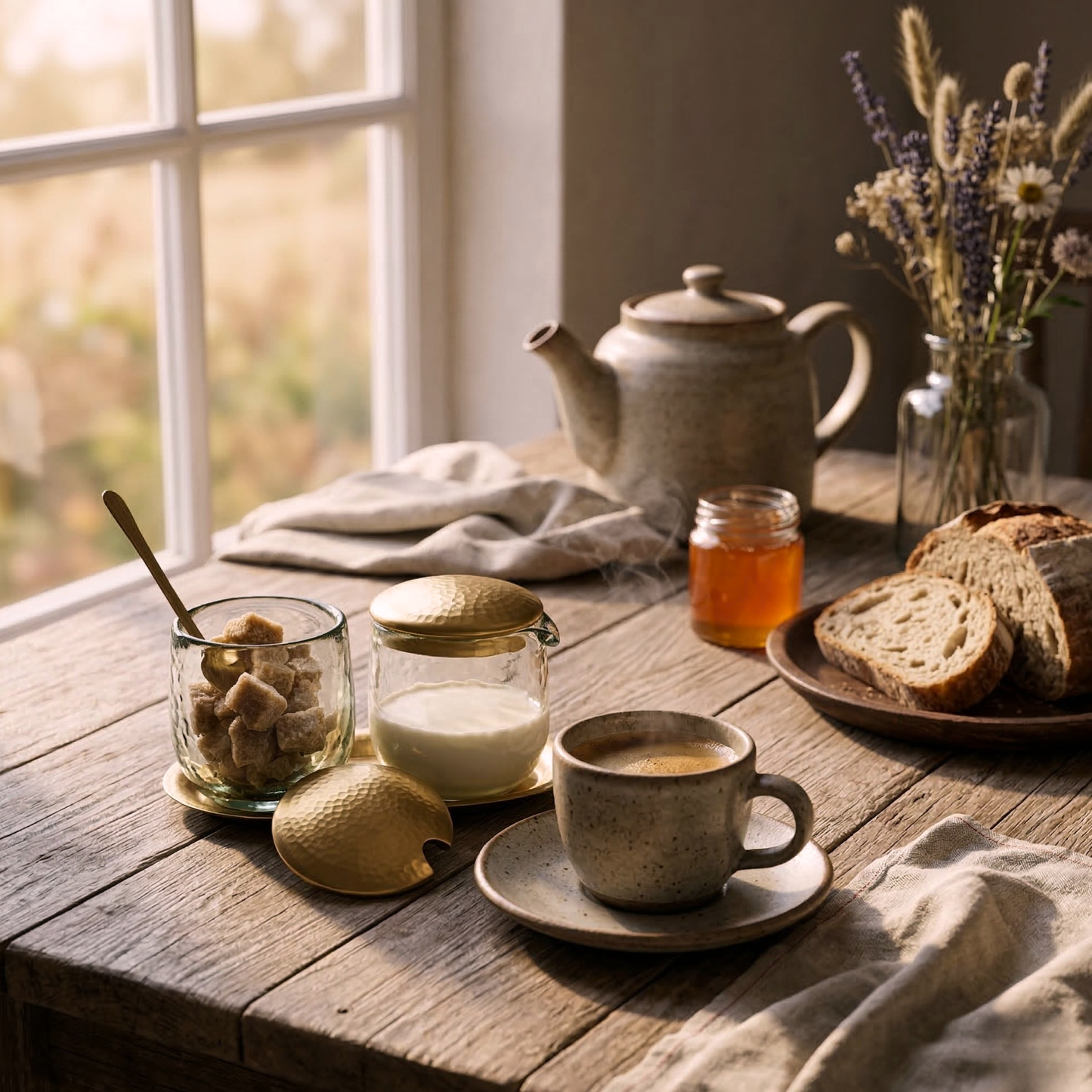 Sugar and Creamer Set