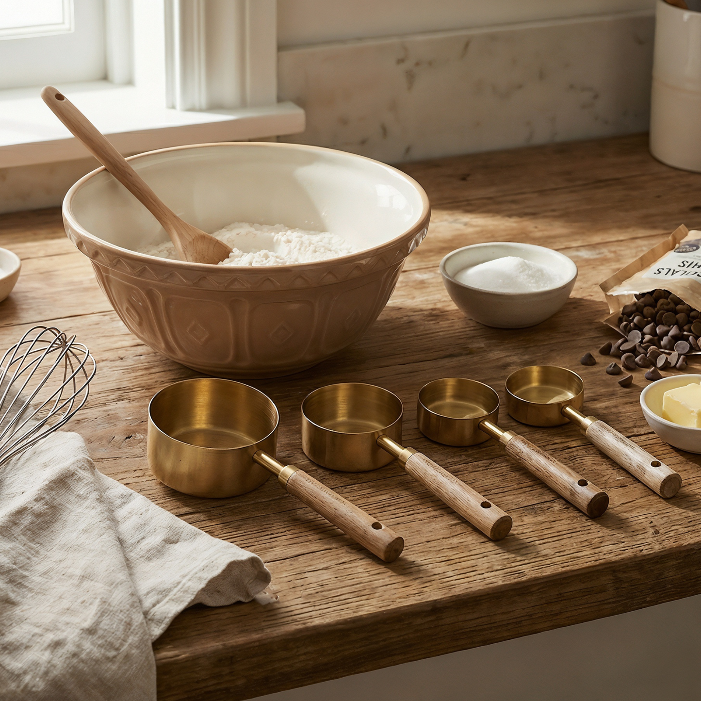 Golden Measuring Cup Set