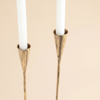 Long tapered candle holders - Set of 2