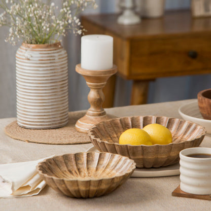 Scallop Bowls - Natural - Set of 2