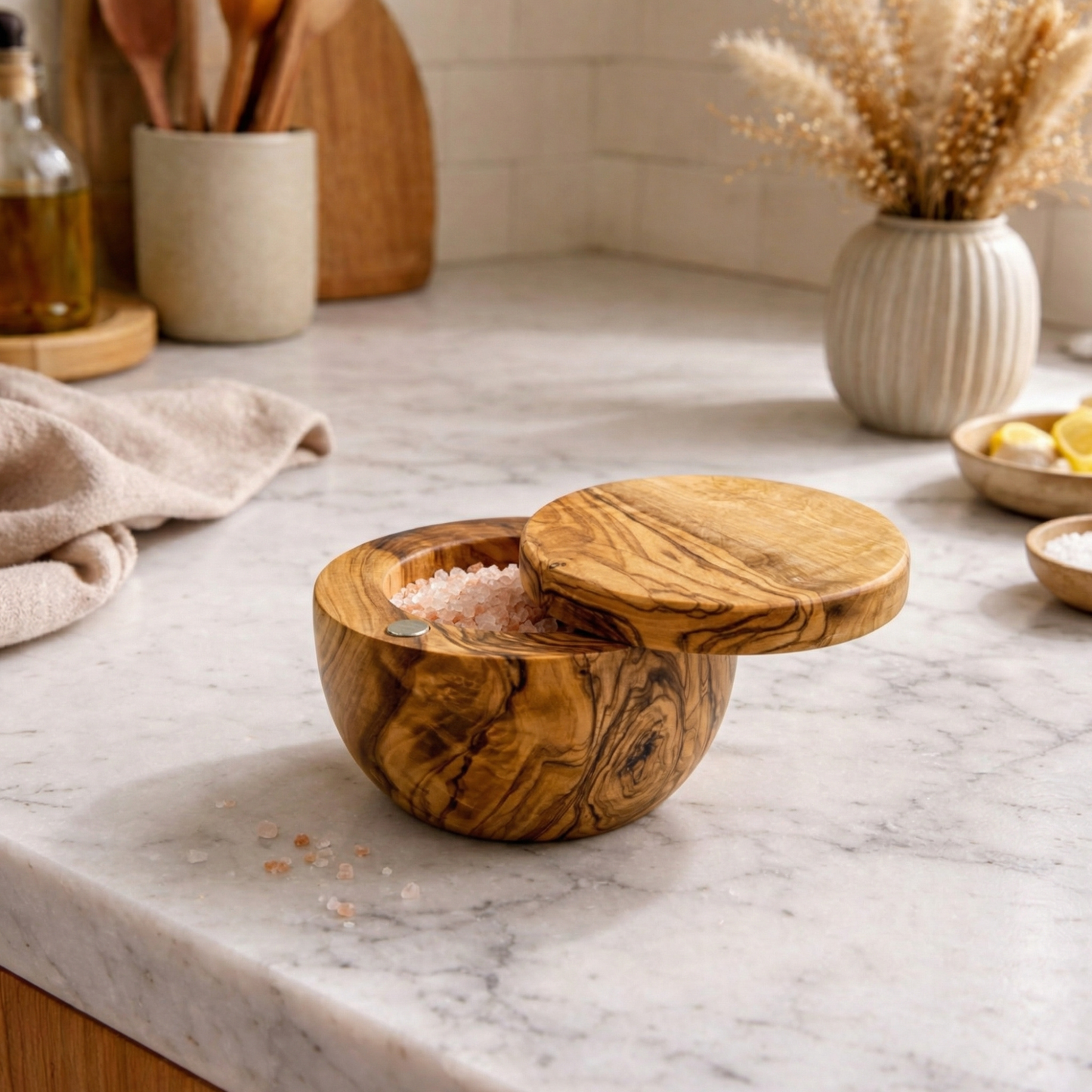 Olive Wood Salt Cellar