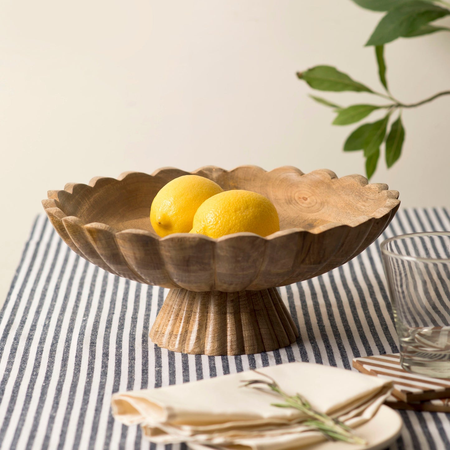 Pedestal Bowl & Salad Server Set