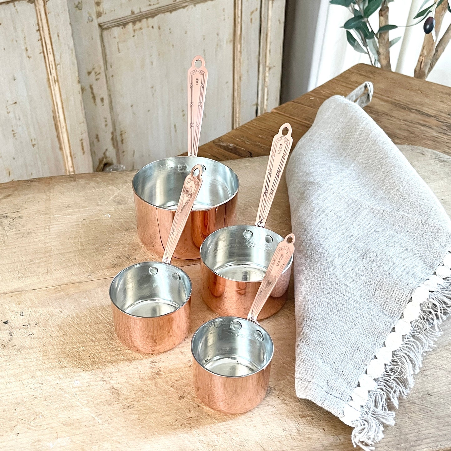 Vintage Inspired Measuring Cups - Set of 4