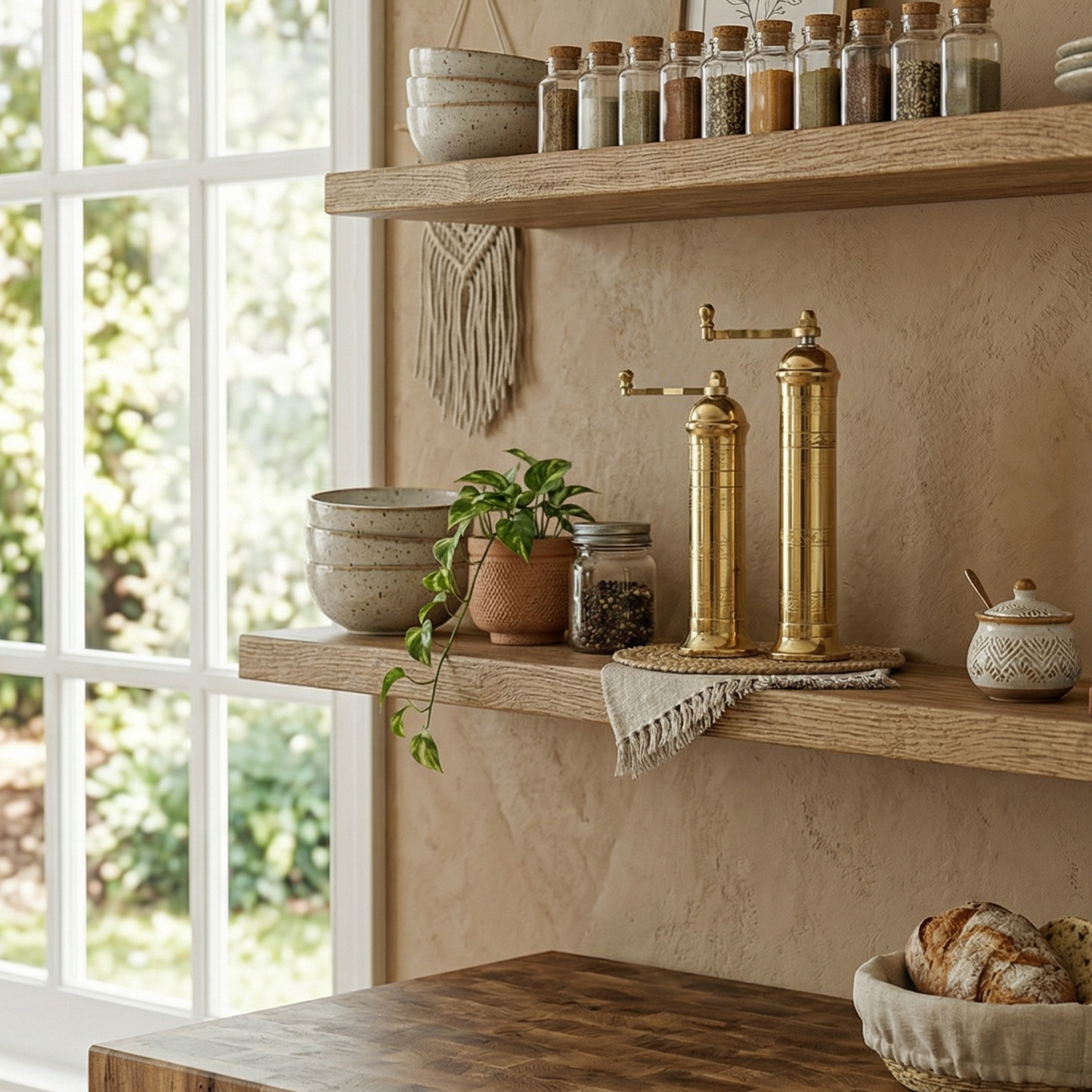 Brass Salt & Pepper Mills