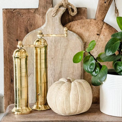 Brass Salt & Pepper Mills - Set - Cove Home