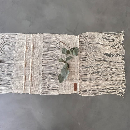 White Thread Table Runner - Cove Home