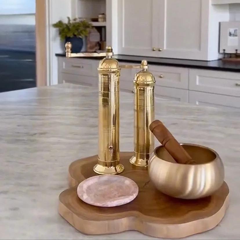 Brass Salt & Pepper Mills -  Set