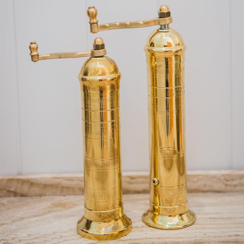 Brass Salt & Pepper Mills -  Set