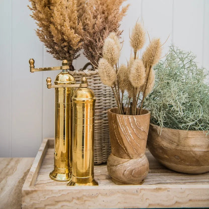 Brass Salt & Pepper Mills - Set - Cove Home