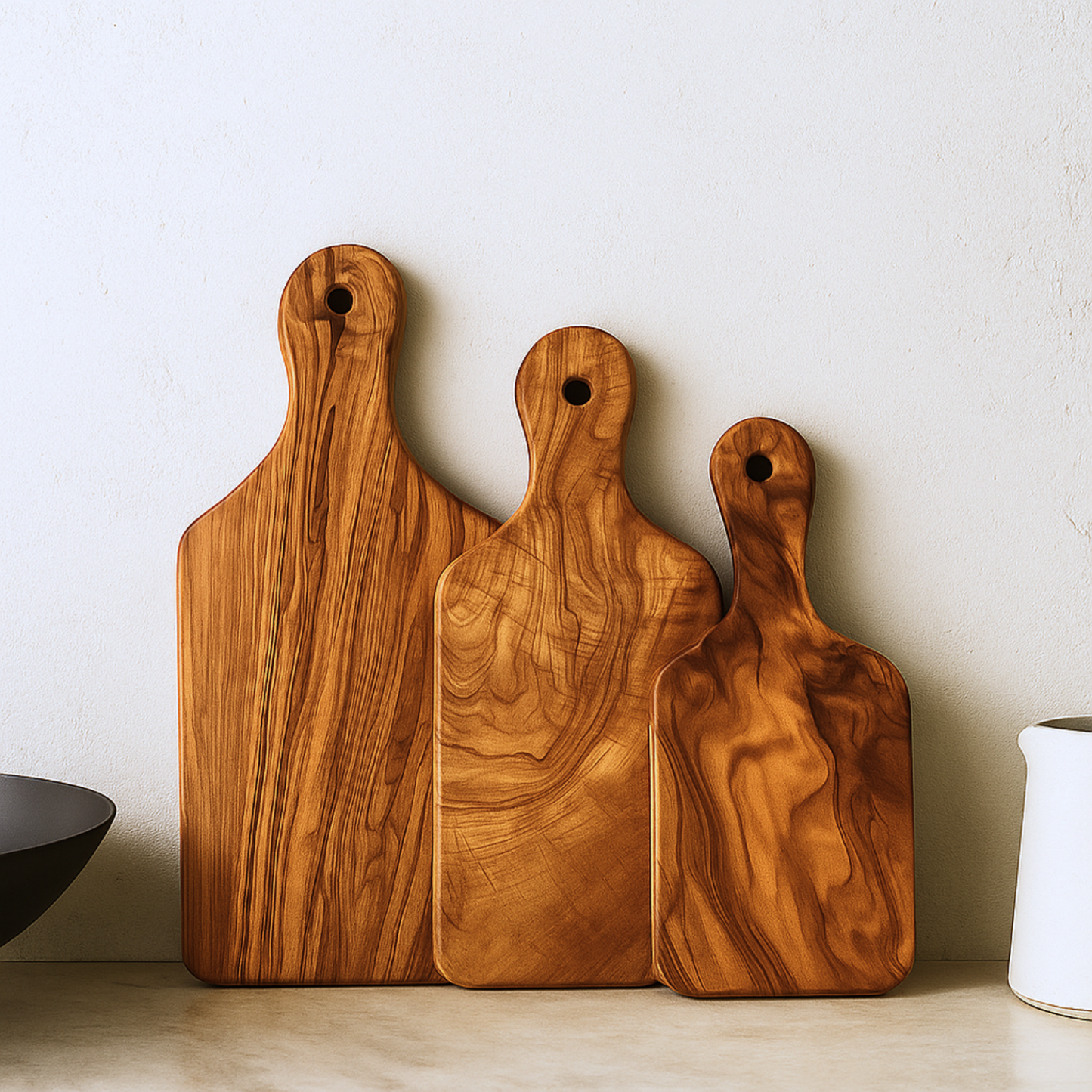 Olive Wood Essential Board Set