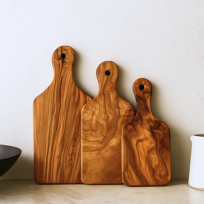 Olive Wood Essential Board Set