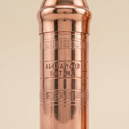 Brass Mills & Olive Wood Board Set - Copper
