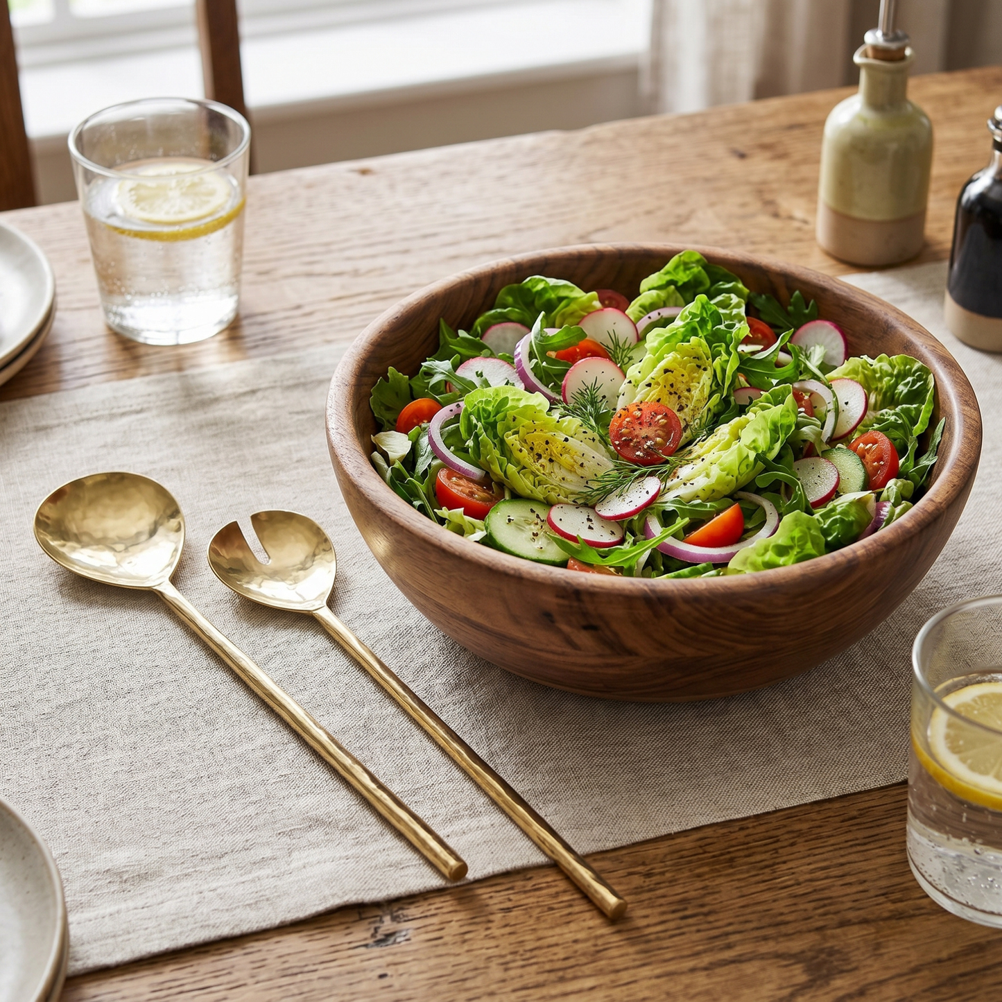 Brass Salad Servers - Set of 2