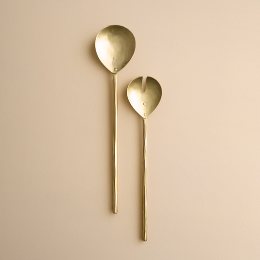 Brass Salad Servers - Set of 2