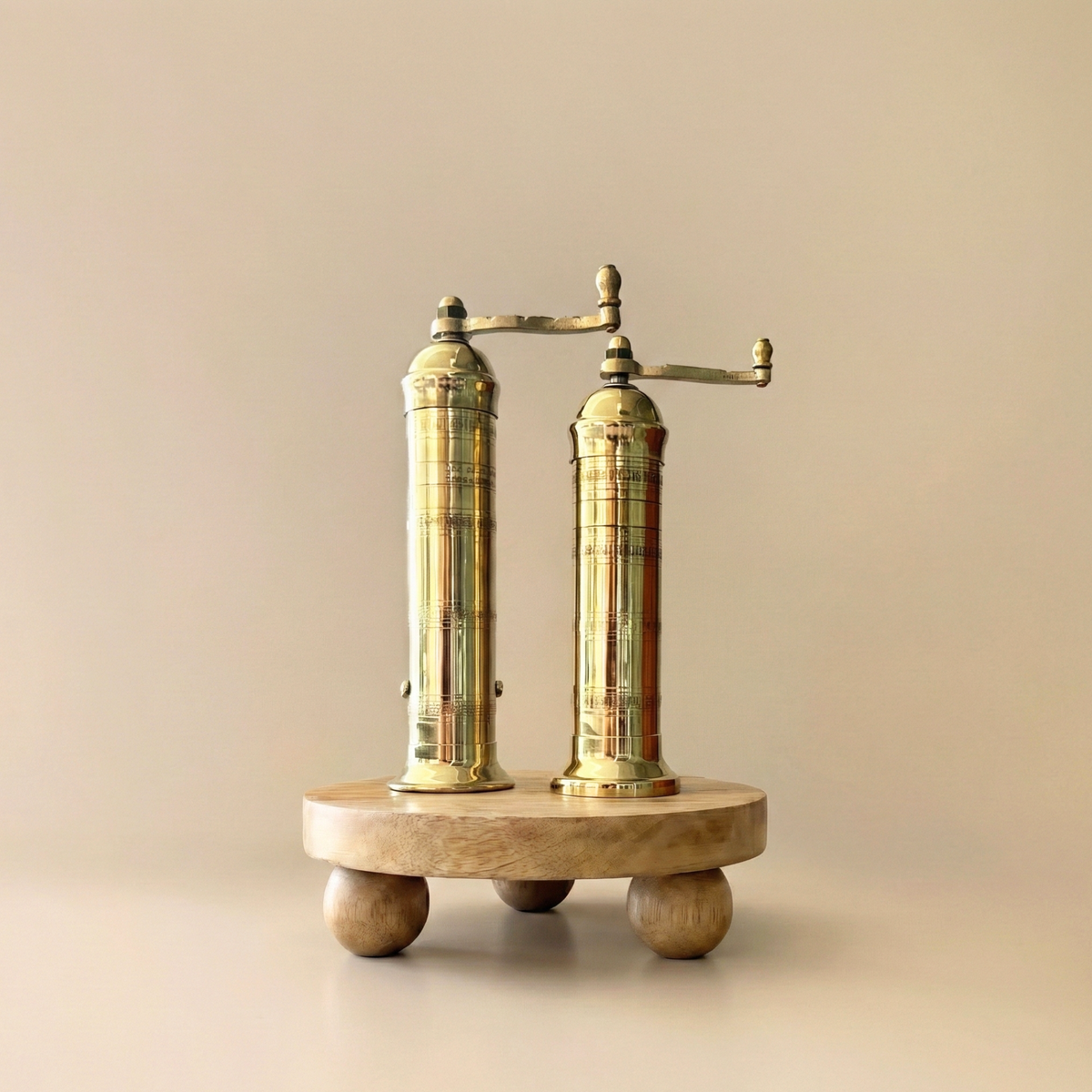 Brass Riser 5 In Brass Mills & Riser Set – Cove Home
