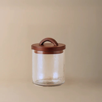 Handblown Heritage Canister - Clear