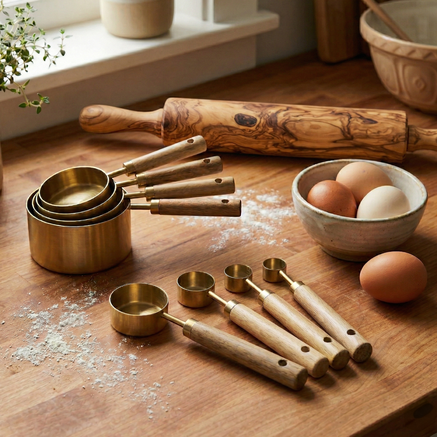 Golden Measuring Spoons Set