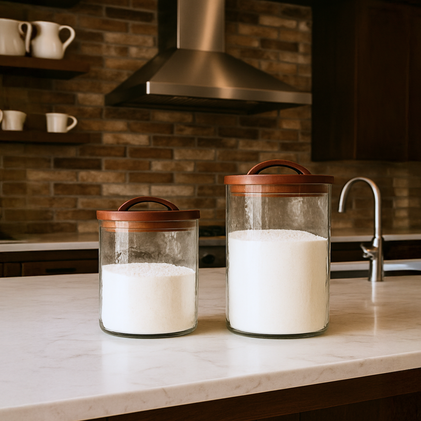 Handblown Heritage Canister - Clear