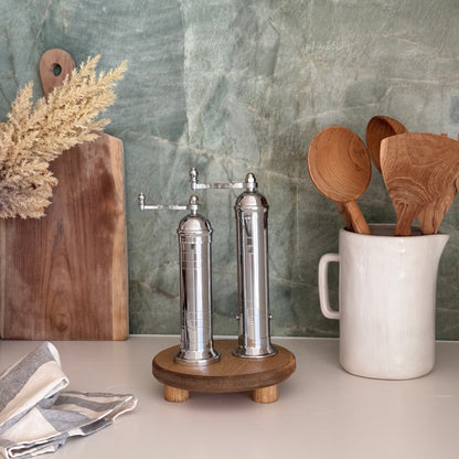 Brass & Chrome Salt & Pepper Mills