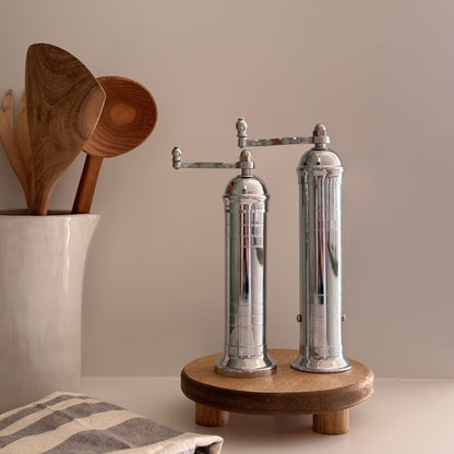 Brass & Chrome Salt & Pepper Mills