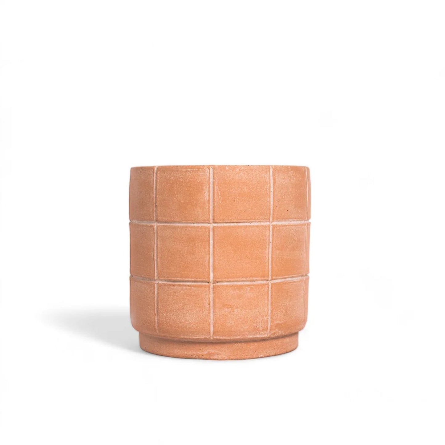 Grid Terracotta Planter - Medium