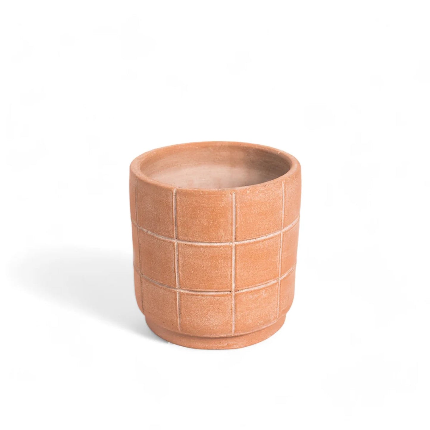 Grid Terracotta Planter - Medium