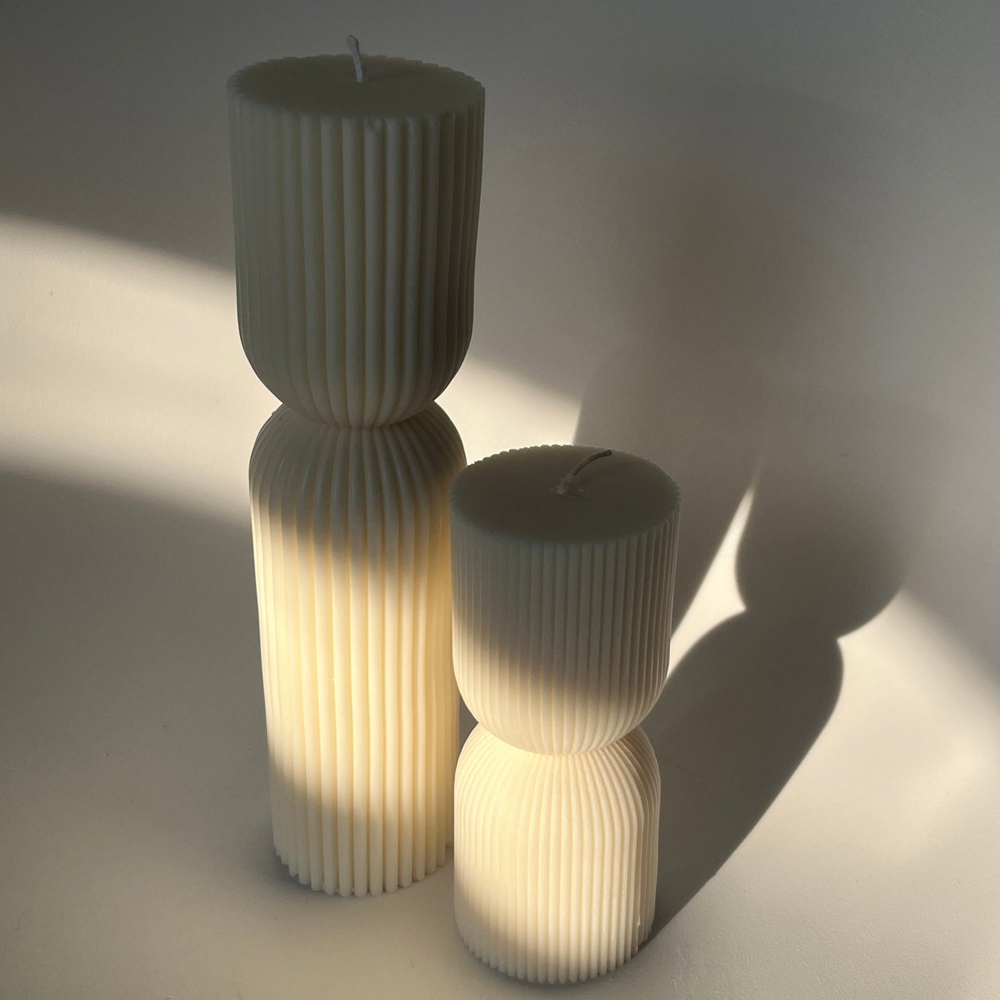 Striped Column Candle