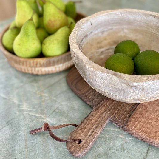 Earthy Carved Bowl - Cove Home