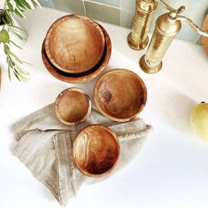 Olive Wood Nesting Bowls - Cove Home