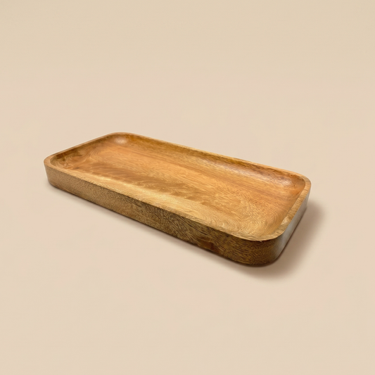 Long Mango Wood Serving Tray