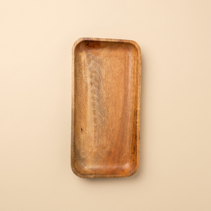 Long Mango Wood Serving Tray