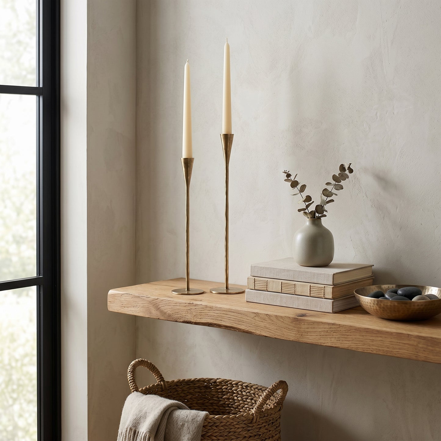 Long tapered candle holders - Set of 2
